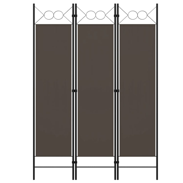 Paravan de cameră cu 3 panouri, antracit, 120 x 180 cm - WALTI WALTI