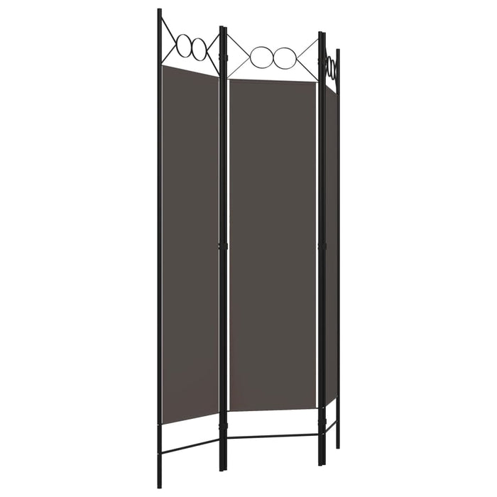 Paravan de cameră cu 3 panouri, antracit, 120 x 180 cm - WALTI WALTI