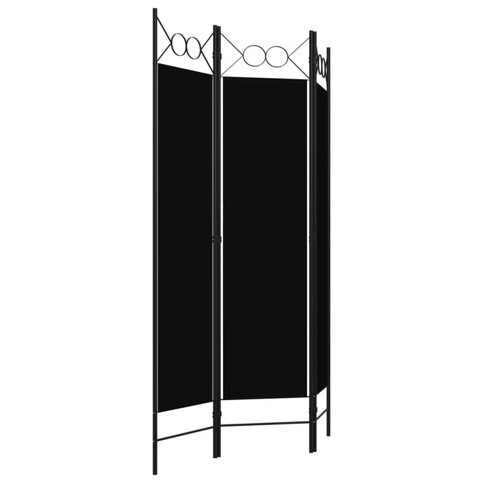 Paravan de cameră cu 3 panouri, negru, 120 x 180 cm - WALTI WALTI