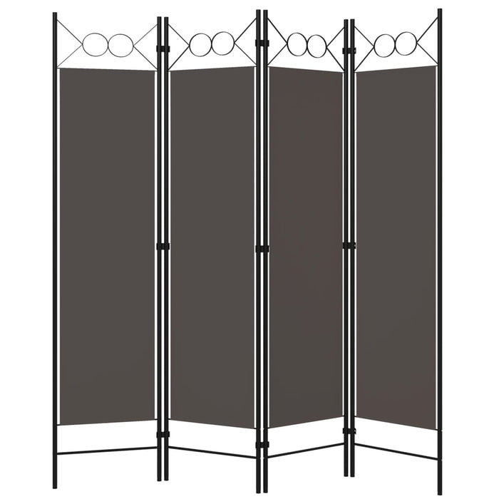 Paravan de cameră cu 4 panouri, antracit, 160x180 cm - WALTI WALTI