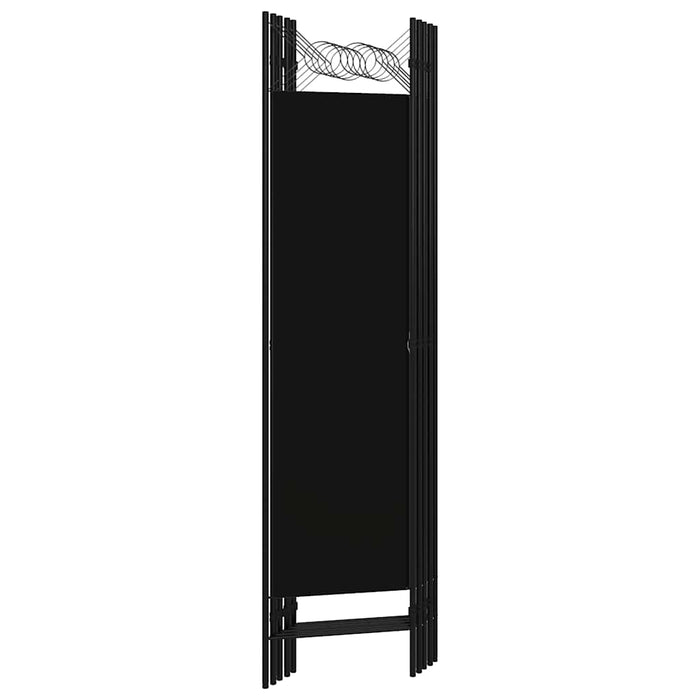 Paravan de cameră cu 5 panouri, negru, 200 x 180 cm - WALTI WALTI