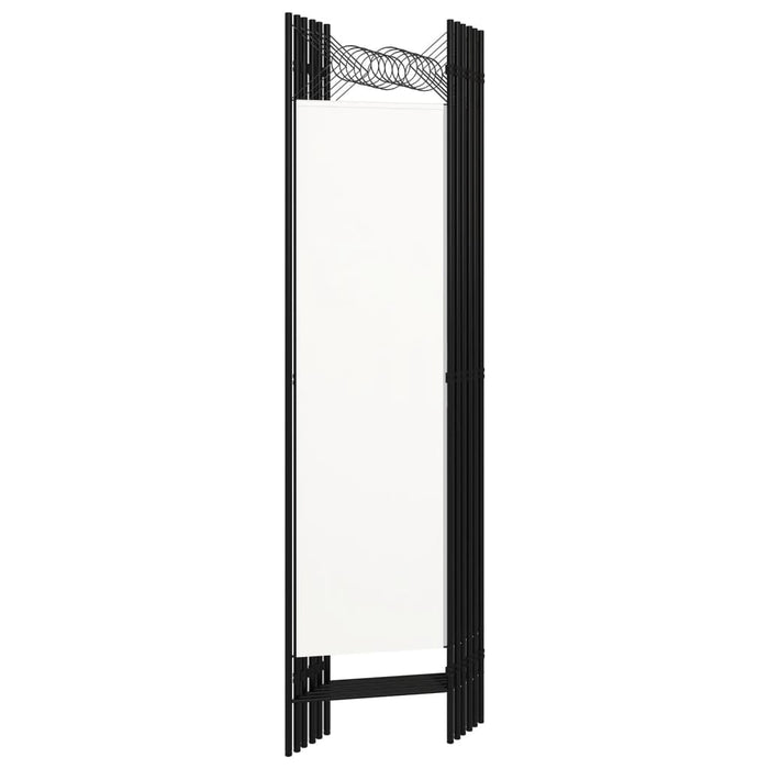 Paravan de cameră cu 6 panouri, alb, 240 x 180 cm WALTI