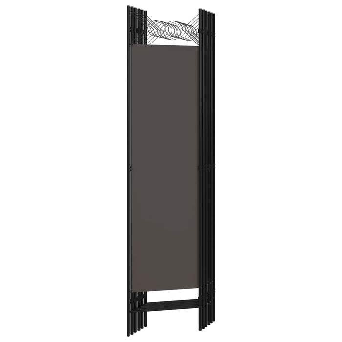 Paravan de cameră cu 6 panouri, antracit, 240 x 180 cm - WALTI WALTI