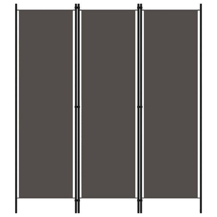 Paravan de cameră cu 3 panouri, antracit, 150 x 180 cm - WALTI WALTI