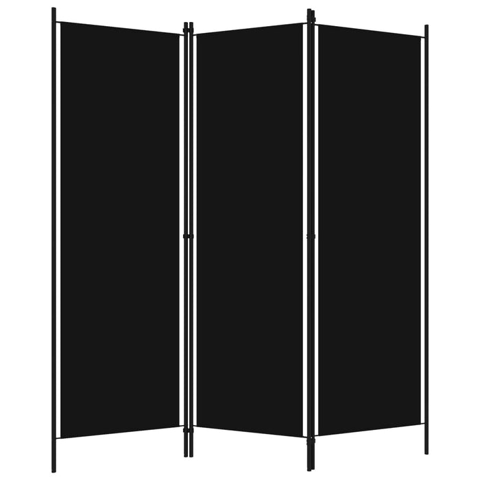 Paravan de cameră cu 3 panouri, negru, 150 x 180 cm - WALTI WALTI