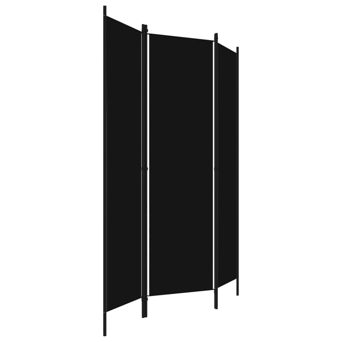 Paravan de cameră cu 3 panouri, negru, 150 x 180 cm - WALTI WALTI