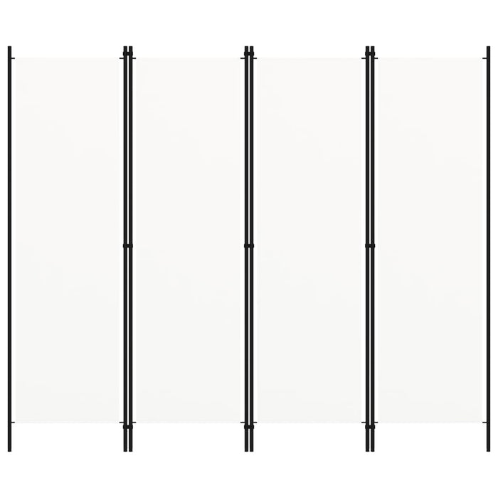 Paravan de cameră cu 4 panouri, alb, 200 x 180 cm WALTI