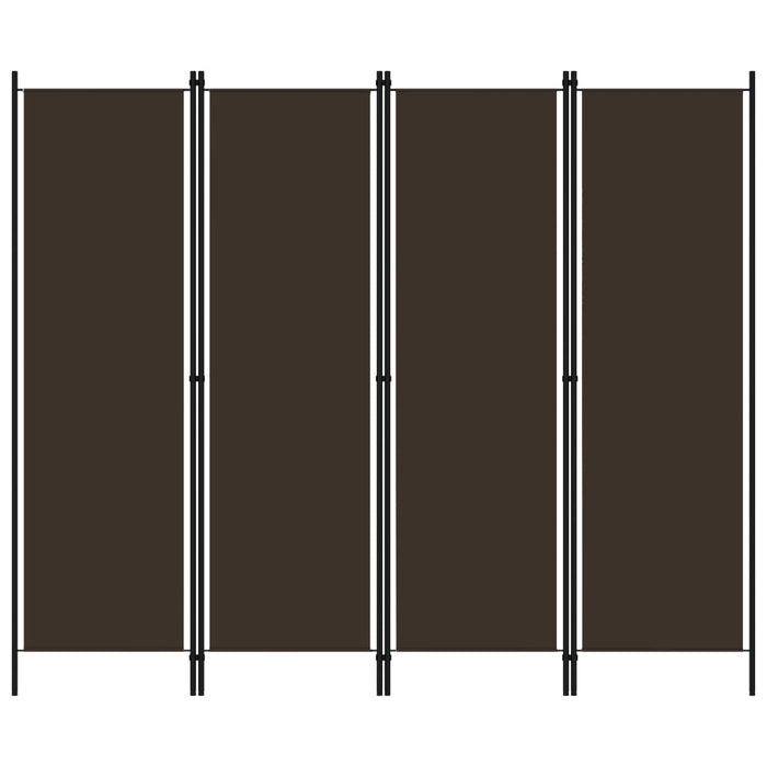 Paravan de cameră cu 4 panouri, maro, 200 x 180 cm - WALTI WALTI