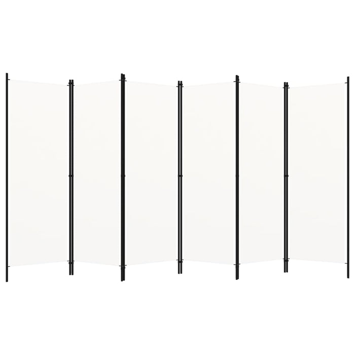 Paravan cameră cu 6 panouri, alb, 300 x 180 cm WALTI