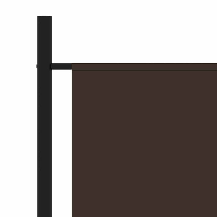 Paravan de cameră cu 3 panouri, maro, 260 x 180 cm, textil - WALTI WALTI