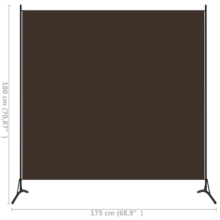 Separator de cameră, maro, 175x180 cm, textil - WALTI WALTI
