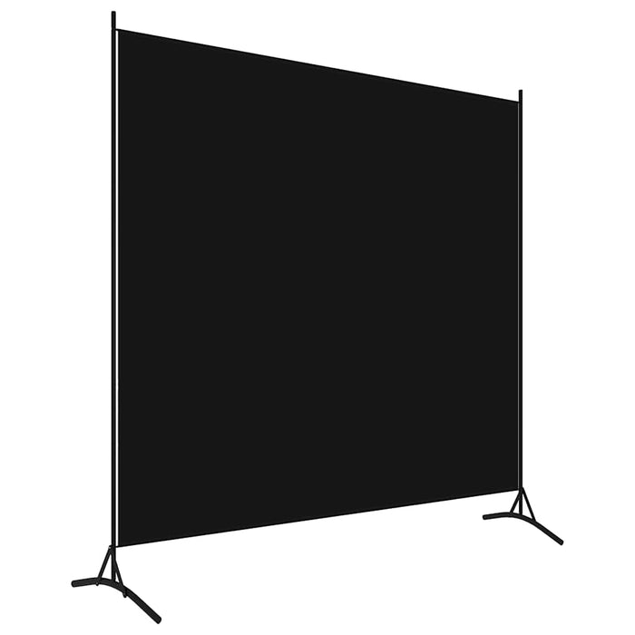 Separator de cameră, negru, 175x180 cm, textil WALTI