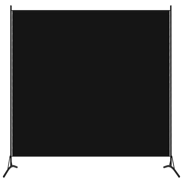 Separator de cameră, negru, 175x180 cm, textil WALTI