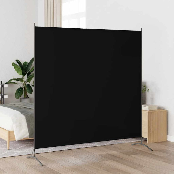 Separator de cameră, negru, 175x180 cm, textil WALTI