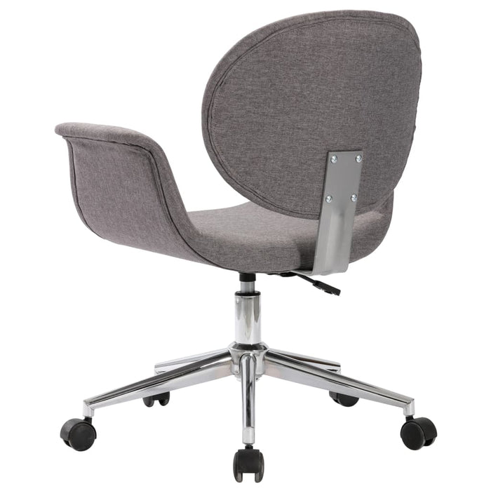 Scaune de bucătărie pivotante, 4 buc., gri, textil - WALTI WALTI