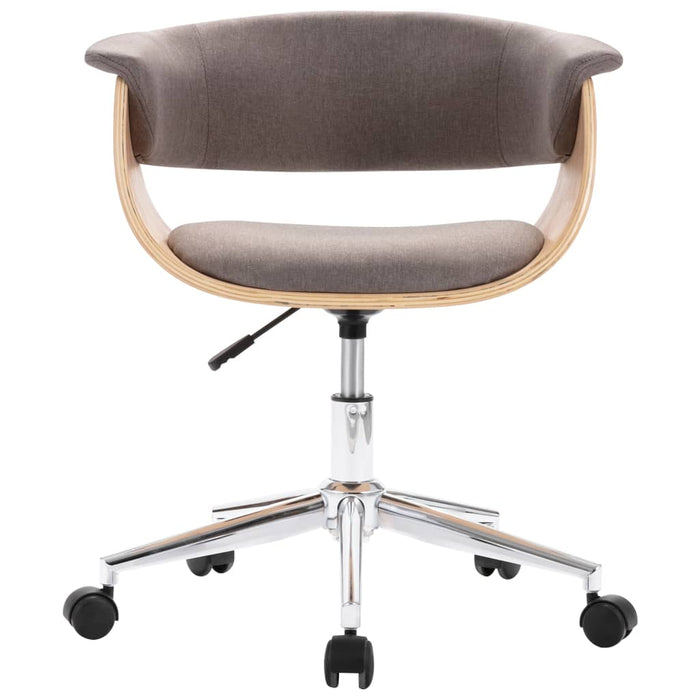 Scaune de bucătărie pivotante, 2 buc., gri taupe, textil - WALTI WALTI