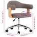 Scaune pivotante, 2 buc., gri taupe, lemn curbat & textil - WALTI WALTI