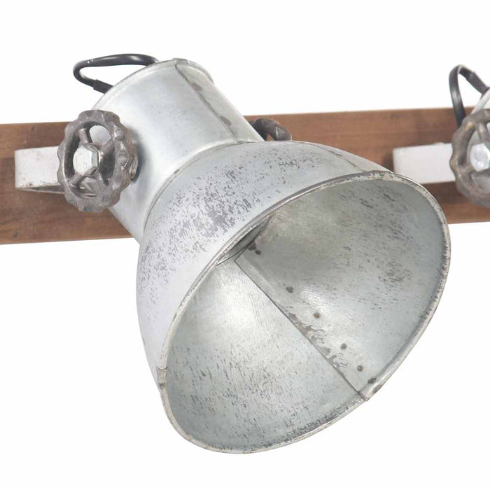 Lampă de perete industrială, argintiu, 65 x 25 cm, E27 WALTI