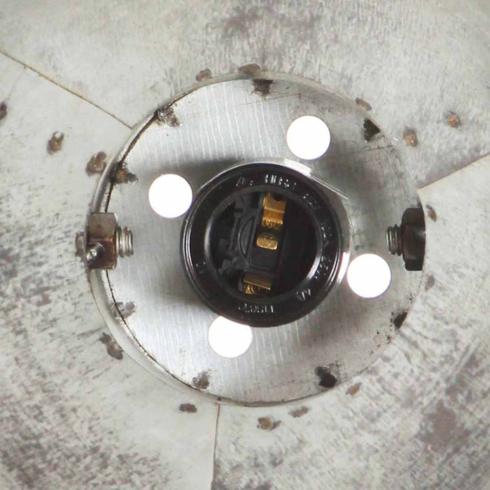 Lampă de perete industrială, argintiu, 65 x 25 cm, E27 WALTI