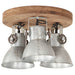 Lampă de tavan industrială, argintiu, 25 W, 42 x 27 cm, E27 - WALTI WALTI