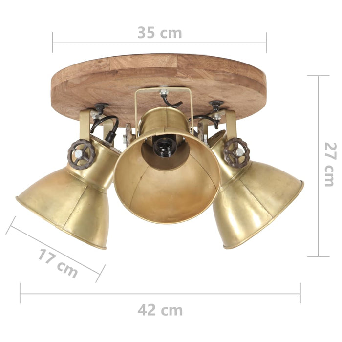 Lampă de tavan industrială, arămiu, 25 W, 42 x 27 cm, E27 - WALTI WALTI