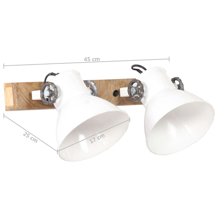 Lampă de perete industrială, alb, 45 x 25 cm, E27 - WALTI WALTI