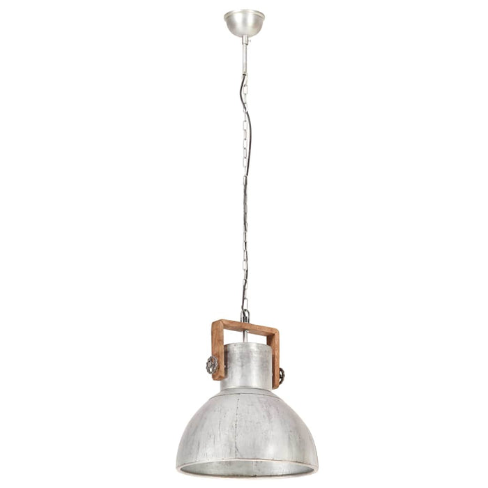 Lampă suspendată industrială 25 W, argintiu, 40 cm, E27, rotund WALTI