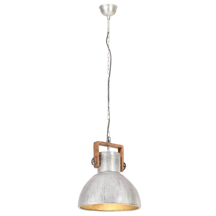 Lampă suspendată industrială 25 W, argintiu, 40 cm, E27, rotund WALTI