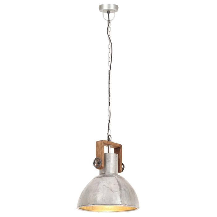 Lampă suspendată industrială, 25 W, argintiu, rotund, 30 cm E27 WALTI