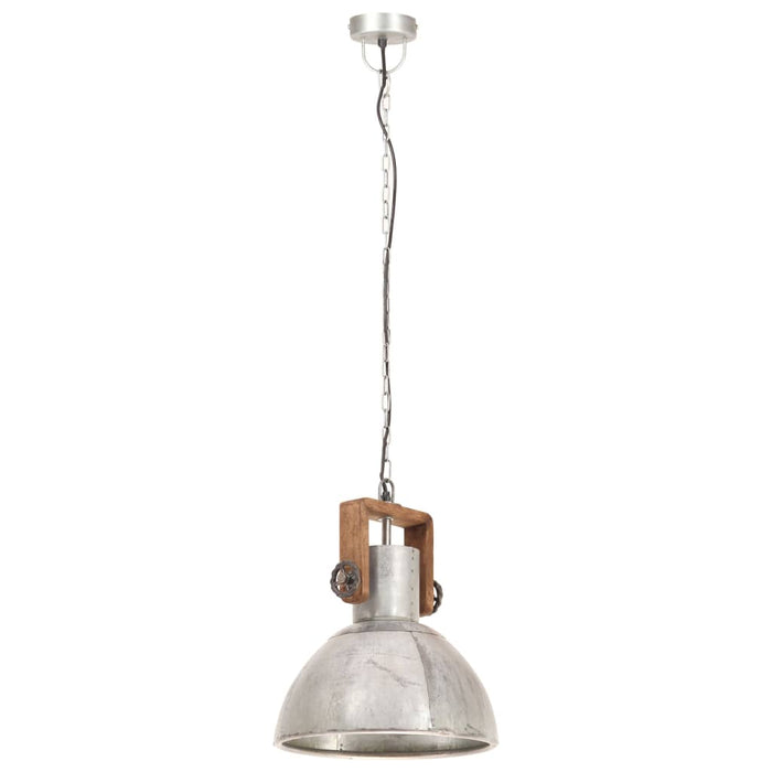 Lampă suspendată industrială, 25 W, argintiu, rotund, 30 cm E27 WALTI