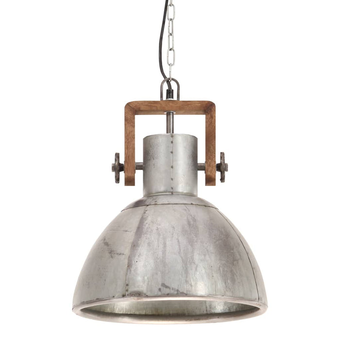 Lampă suspendată industrială, 25 W, argintiu, rotund, 30 cm E27 WALTI