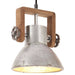 Lampă suspendată industrială, 25 W, argintiu, rotund, 19 cm E27 - WALTI WALTI