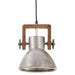 Lampă suspendată industrială, 25 W, argintiu, rotund, 19 cm E27 - WALTI WALTI