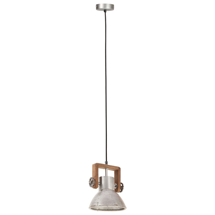 Lampă suspendată industrială, 25 W, argintiu, rotund, 19 cm E27 - WALTI WALTI