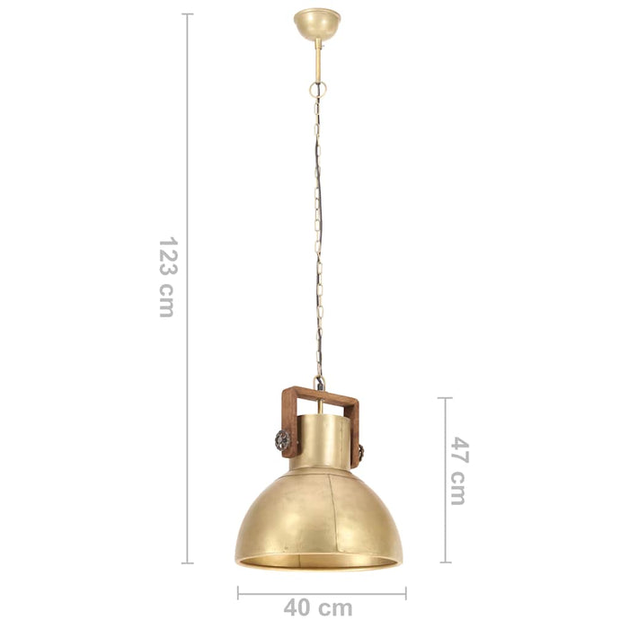 Lampă suspendată industrială, 25 W, arămiu, 40 cm, E27, rotund - WALTI WALTI