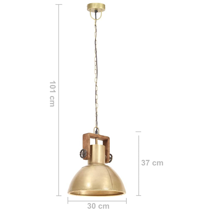 Lampă suspendată industrială, 25 W, arămiu, 30 cm, E27, rotund WALTI