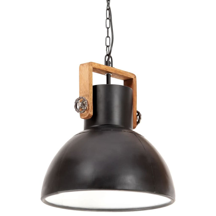Lampă suspendată industrială, negru, 40 cm, 25 W, rotund, E27 WALTI