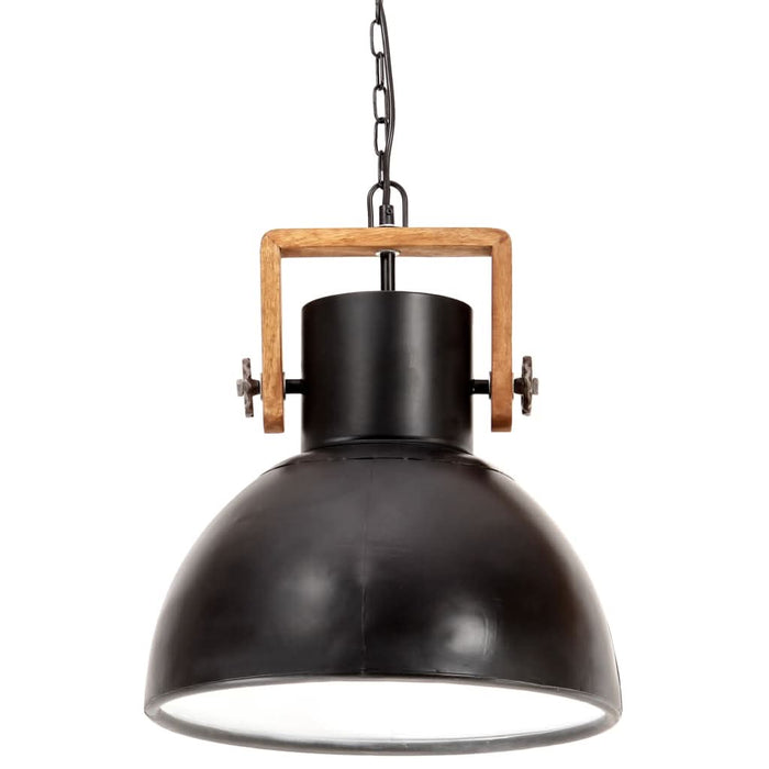 Lampă suspendată industrială, negru, 40 cm, 25 W, rotund, E27 WALTI