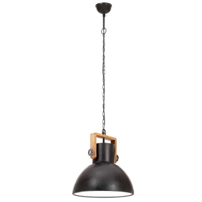 Lampă suspendată industrială, negru, 40 cm, 25 W, rotund, E27 WALTI