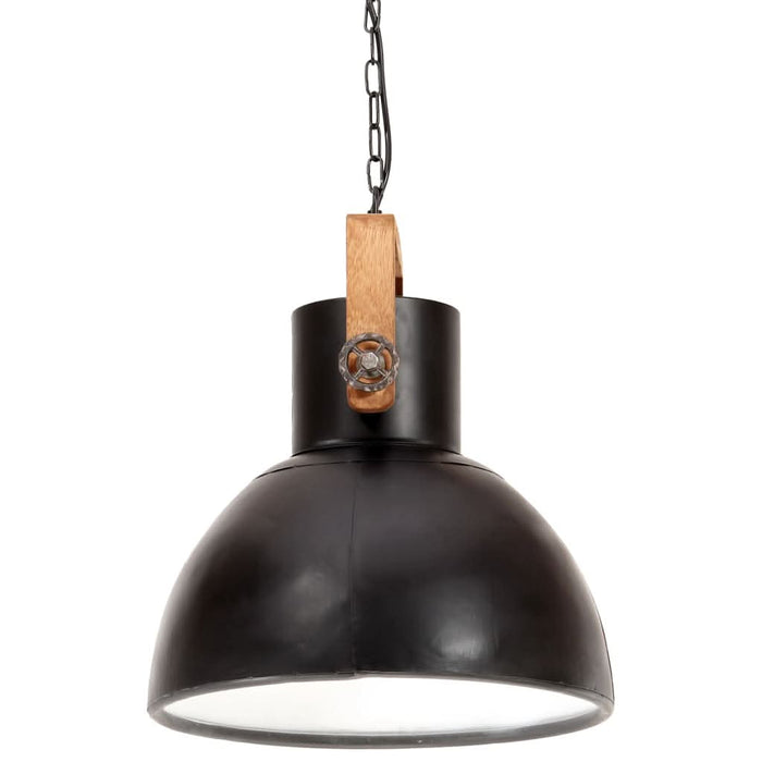 Lampă suspendată industrială, negru, 40 cm, 25 W, rotund, E27 WALTI