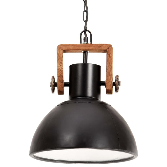 Lampă suspendată industrială, negru, 30 cm, 25 W, E27, rotund WALTI