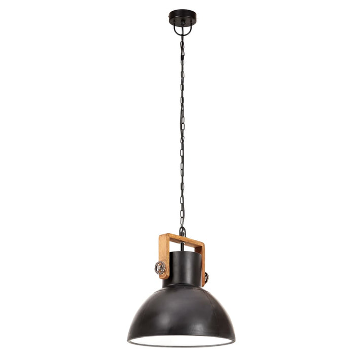 Lampă suspendată industrială, negru, 30 cm, 25 W, E27, rotund WALTI