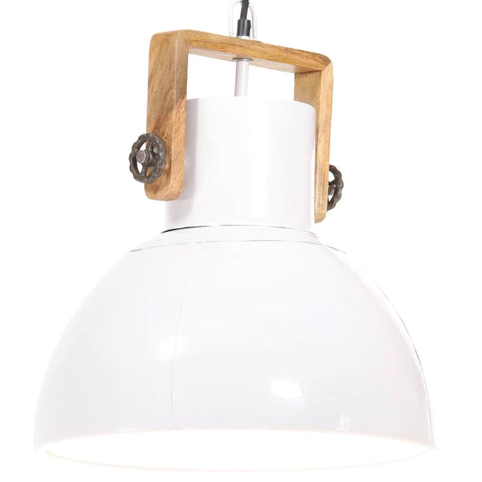 Lampă suspendată industrială, 25 W, alb, 40 cm, E27, rotund WALTI