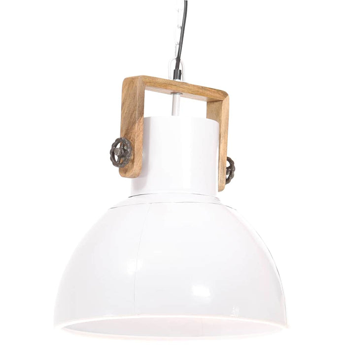 Lampă suspendată industrială, 25 W, alb, 40 cm, E27, rotund WALTI