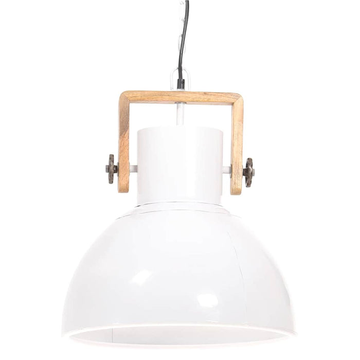 Lampă suspendată industrială, 25 W, alb, 40 cm, E27, rotund WALTI