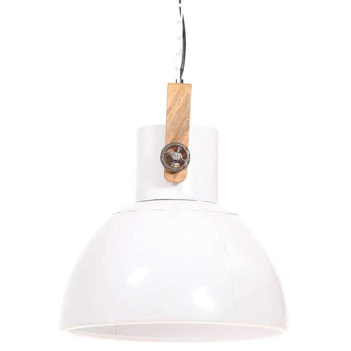 Lampă suspendată industrială, 25 W, alb, 40 cm, E27, rotund WALTI
