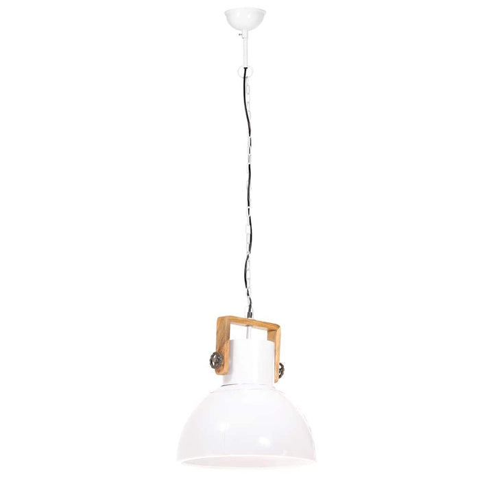 Lampă suspendată industrială, 25 W, alb, 40 cm, E27, rotund WALTI