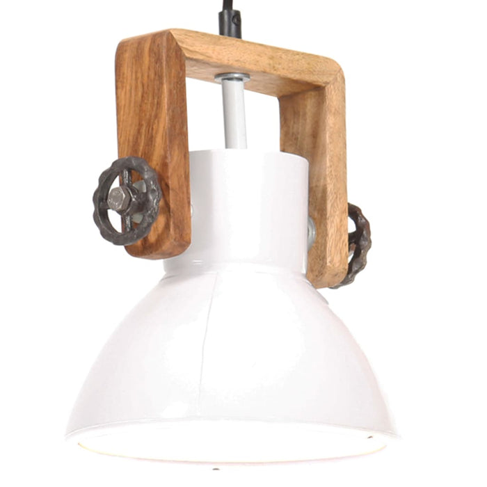 Lampă suspendată industrială, 25 W, alb, 19 cm, E27, rotund - WALTI WALTI