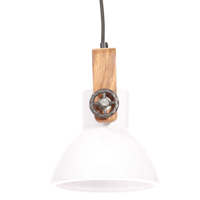 Lampă suspendată industrială, 25 W, alb, 19 cm, E27, rotund - WALTI WALTI