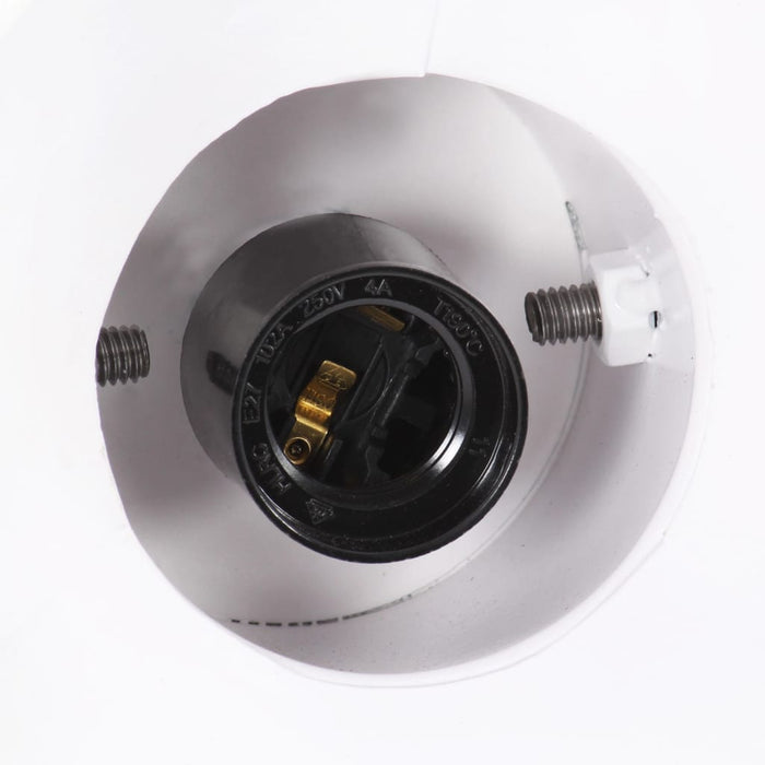 Lampă suspendată industrială, 25 W, alb, 19 cm, E27, rotund - WALTI WALTI